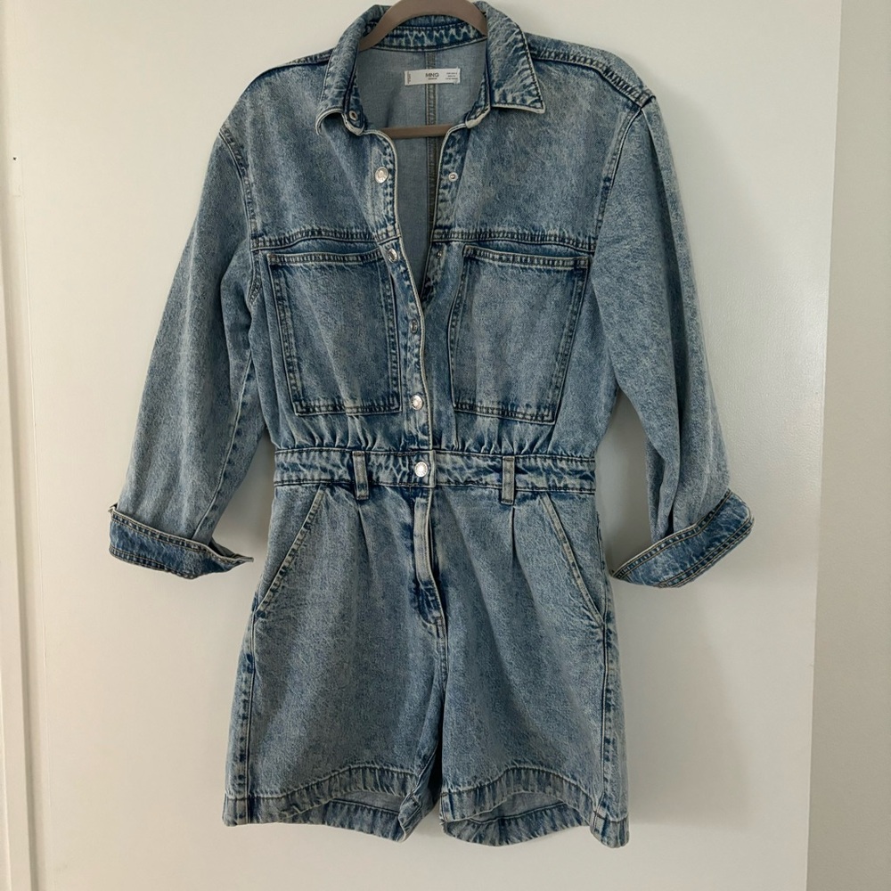 Mango denim jumpsuit